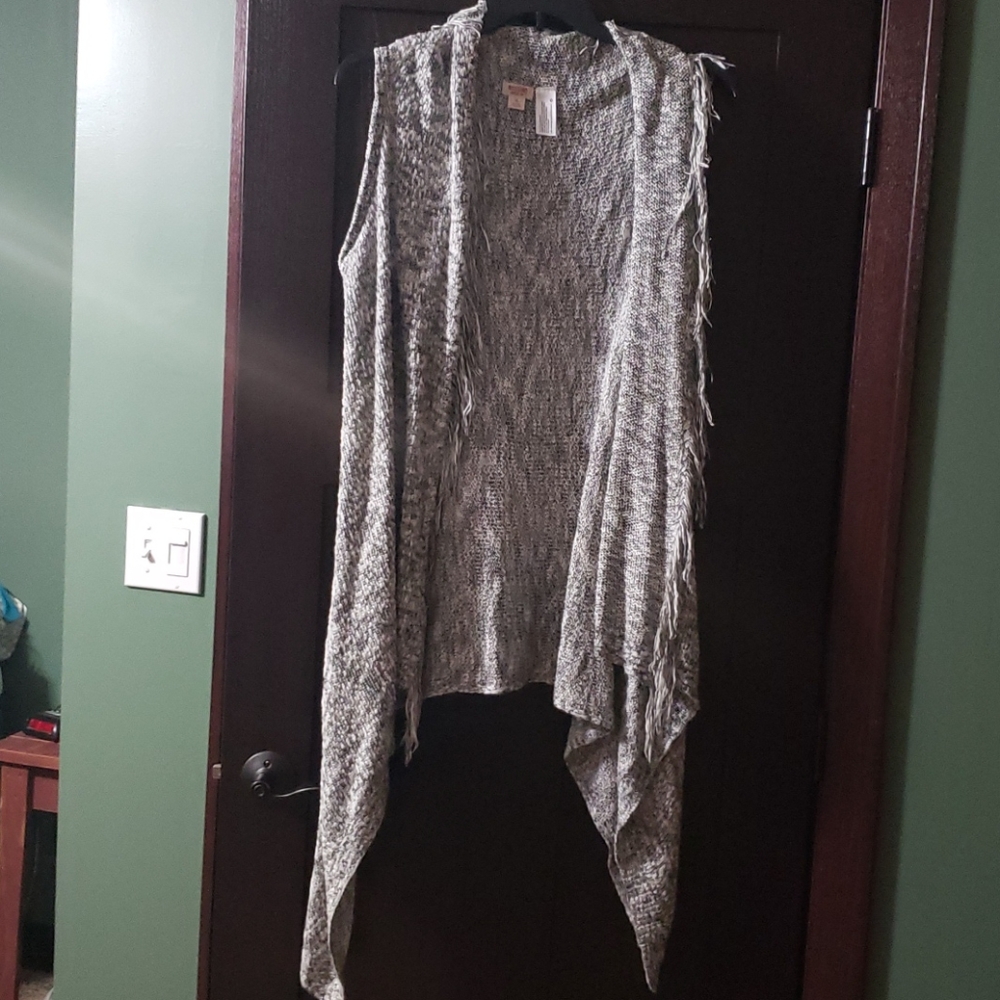 Long sweater, sleeveless